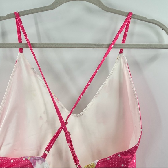 LoveShackFancy NWT Shailee One Piece Swimsuit in Bright Peony Multi size Large - Picture 6 of 10